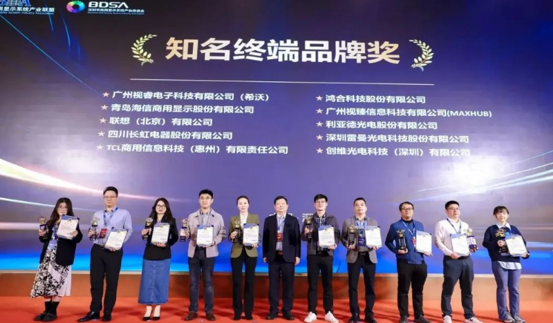 九游老哥J9俱乐部斩获华显2023“Micro LED市场最具知名品牌奖